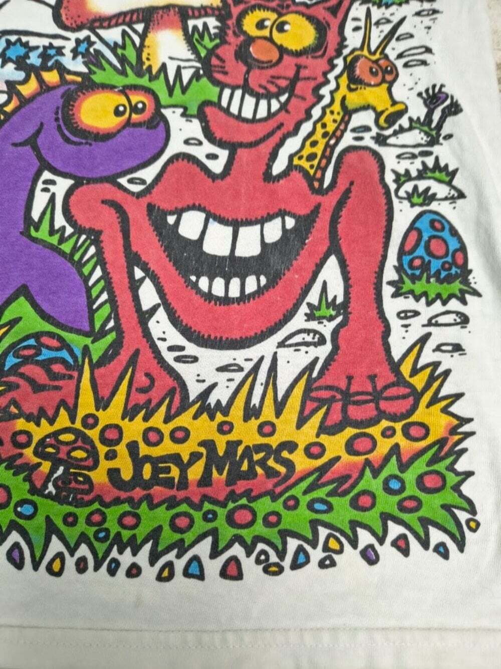 1993 Liquid Blue Psychedelic Monster Graphic T-Shirt Size M - Picture 2 of 9